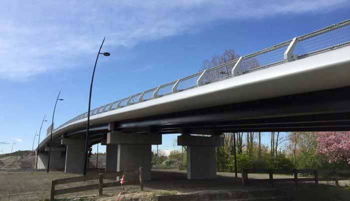 la ricostruzione del Pont Du Triangle - Francia