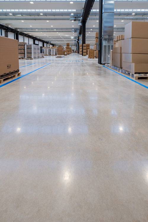 Pavimentazione industriale Isoplam per lo stabilimento produttivo Unox City