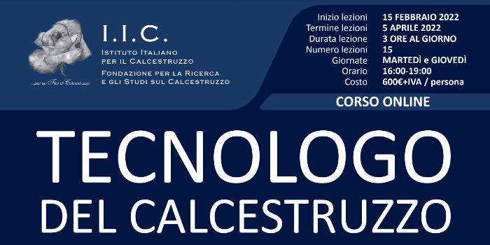 Il nuovo corso base dell'I.I.C. per diventare tecnologi del calcestruzzo