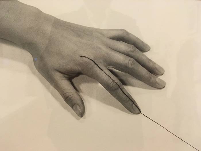 un’opera di arte contemporanea esposta nell’allestimento Pinacoteca di San Paolo sulla relazione col corpo