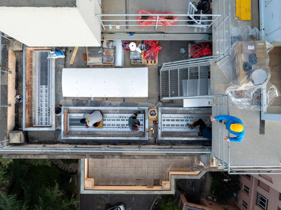 Installazione del sistema Active Mass Damper di ISAAC su un ospedale