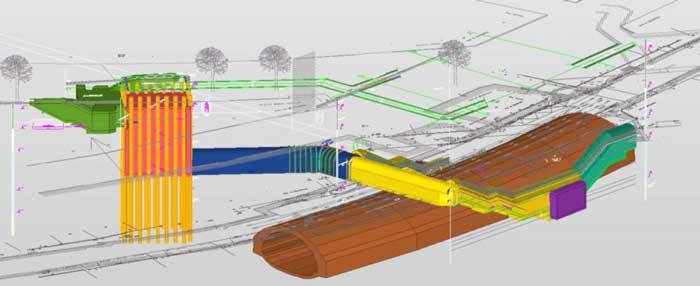 La progettazione delle opere di ampliamento della Linea 11 della Metro di Parigi in modalità BIM