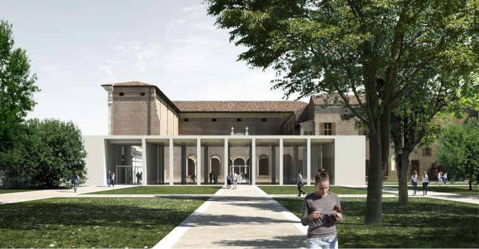Progetto vincitore del concorso di progettazione per l'ampliamento delle Gallerie di Arte Moderna del Palazzo dei Diamanti di Ferrara