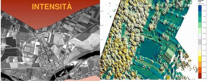 Esempio di mappa di riflettanza in toni di grigio e colore