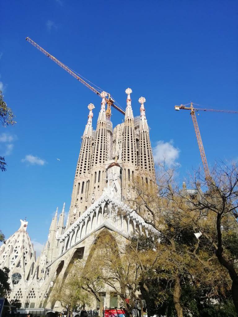 Vista esterna Sagrada Familia, Barcellona.