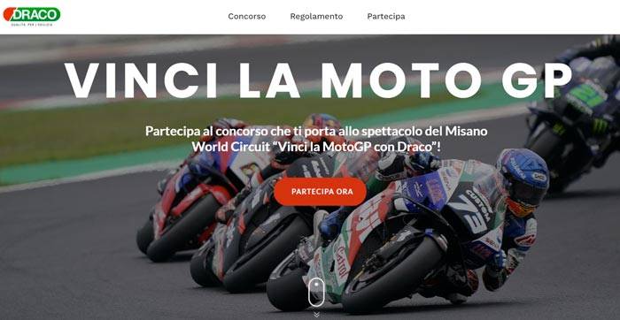 Il concorso indetto dall’azienda “Vinci la MotoGP con Draco”