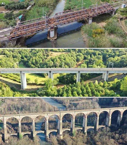 Rete ferroviaria italiana-Diverse tipologie di ponti