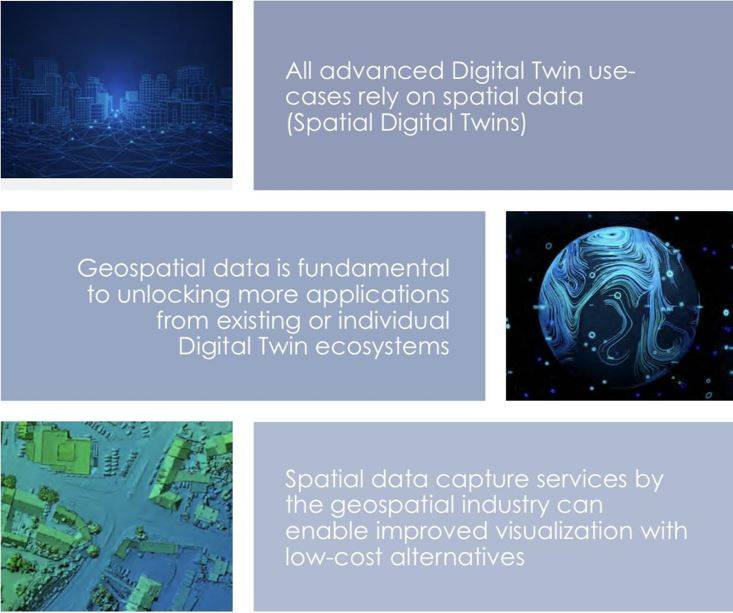 Dall’alto verso il basso, la vision futuribile del WGIC sul Digital Twin.