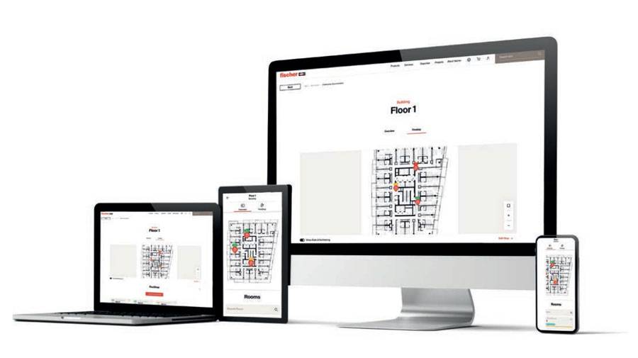 Nuova APP di fischer per creare e archiviare la documentazione antifuoco dell’edificio in modo semplice e veloce