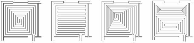 Possibili layout delle tubazioni