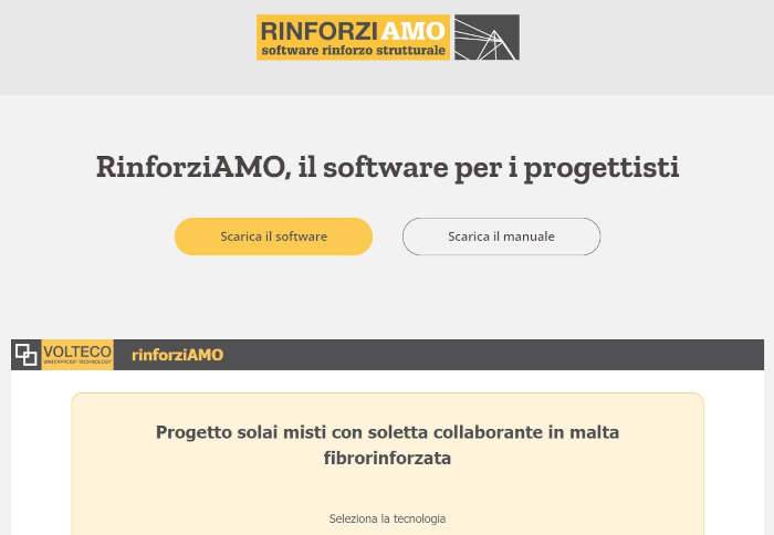 RINFORZIAMO di Volteco: il software di calcolo strutturale per la verifica del rinforzo di solai