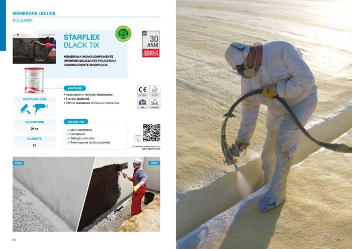 Impermeabilizzanti liquidi: la nuova brochure STARFLEX di mpm