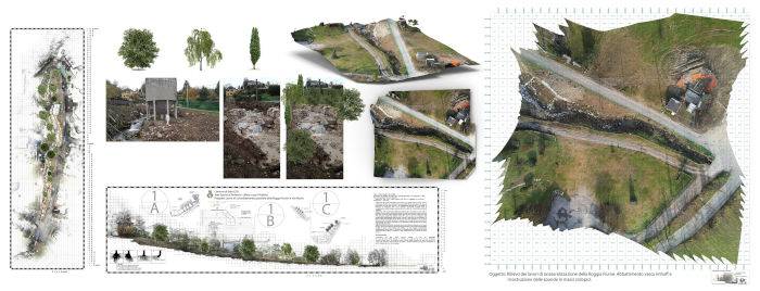 Approccio ibrido laser-fotogrammetrico nel rilievo di un cantiere fluviale