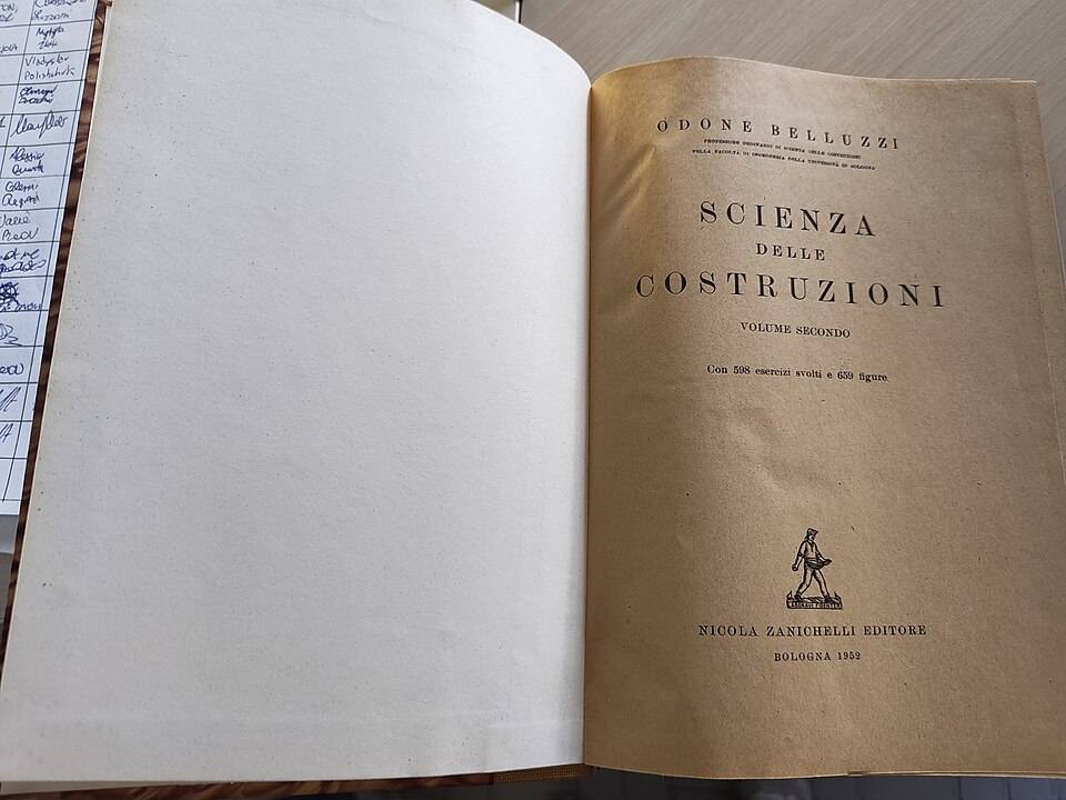 Scienza delle costruzioni, Odone Belluzzi