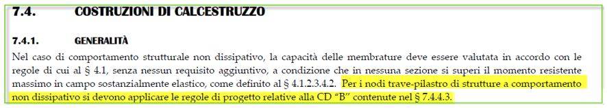 paragrafo 7.4.1 della circolare NTC2018