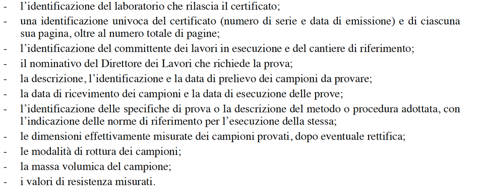 Certificati di prova