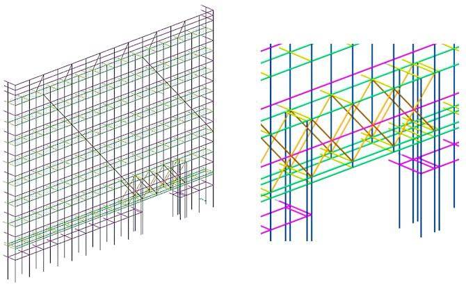 Il progetto di un ponteggio per un edificio storico con portico di Torino