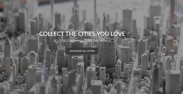 Il primo sito al mondo CITYFRAME.DE, che stampa i modelli 3D delle città più importanti.