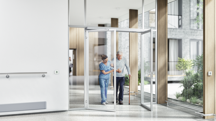 Porte touchless.