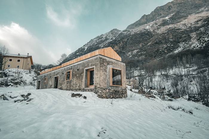 Progetto di rigenerazione delle Casermette di Moncenisio, esterni.