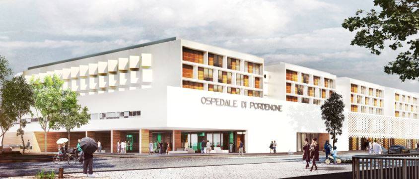 rendering ospedale di pordenone