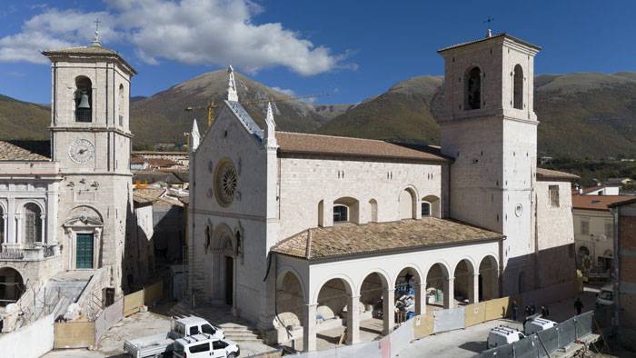 Riapre la Basilica di Norcia a 9 anni dal sisma che la distrusse