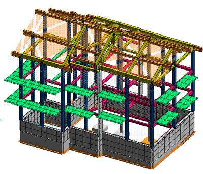 Modello strutturale dell’edificio campione