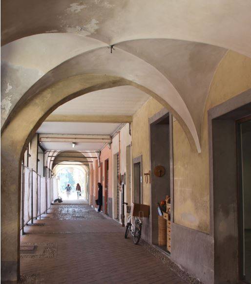 Veduta dei portici di Castel Bolognese (Ravenna)