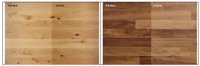 Ossidazione del legno per parquet