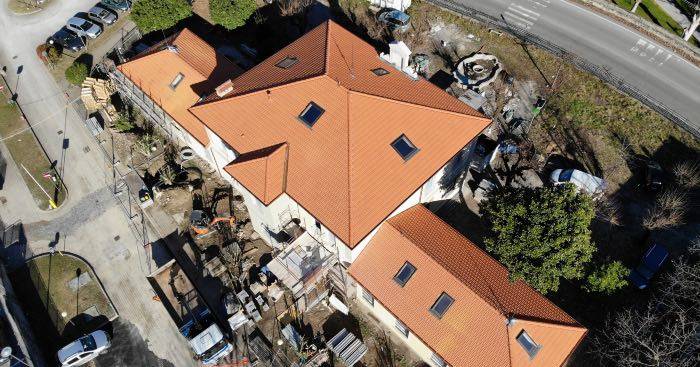 La ristrutturazione del tetto dell’ex Municipio di Olginate