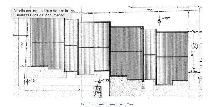 Pianta architettonica edificio