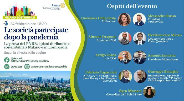 Le società partecipate dopo la pandemia, l'evento di Asacert