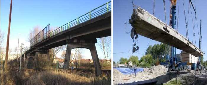 la ricostruzione del Pont Du Triangle - Francia