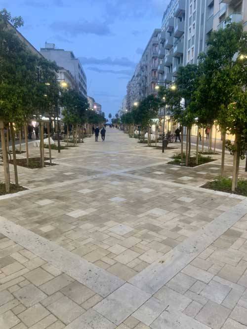 Riqualificazione di Corso Umberto I a Pescara con calcestruzzi e cementi sostenibili