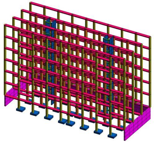 Assonometria del modello virtuale