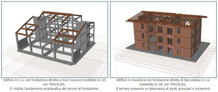 modellazione delle fondazioni con travilog