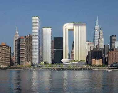 Render dello Skyline di FREEDOM PLAZA, BIG