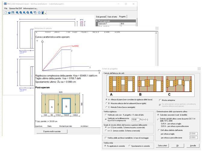 PRO_CAD calcolo cerchiature