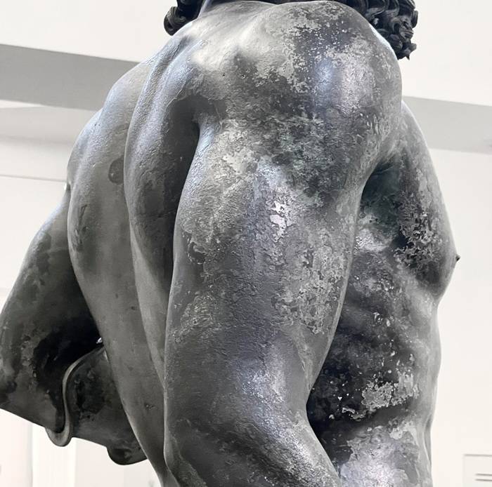 Due Bronzi di Riace, conservati al Museo archeologico nazionale di Reggio Calabria.