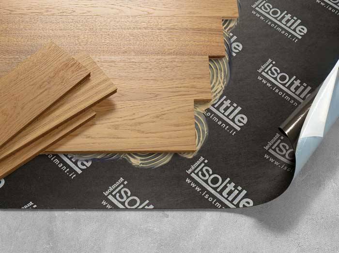 Isolamento acustico sotto pavimento e sotto massetto