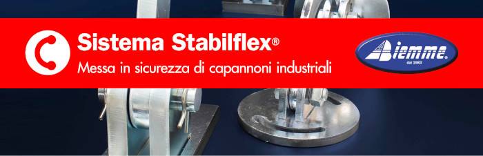 Messa in sicurezza di un edificio prefabbricato mediante il dispositivo antisismico STABILFLEX