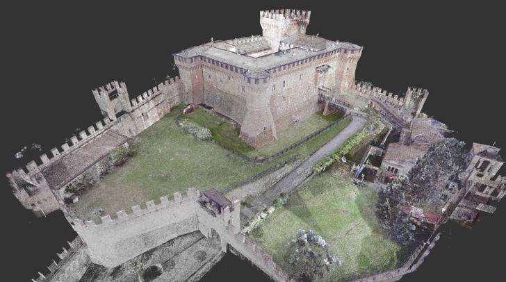 Nuvola di punti della Rocca Demaniale di Gradara