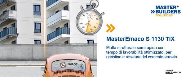 MasterEmaco S 1130 TIX: la nuova malta strutturale semi-rapida per il ripristino del cemento armato