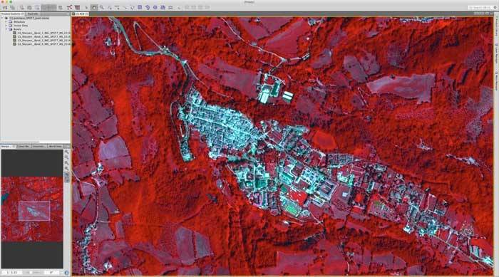 Le scene satellitari permettono una panoramica real-time della situazione generale, in quanto è possibile confrontare le immagini pre- e post-terremoto
