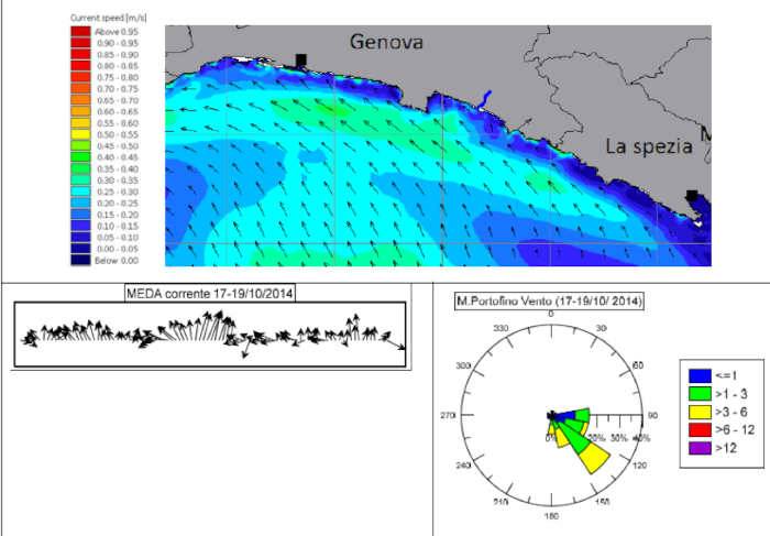 Andamento delle correnti e velocità del vento nel Golfo di Tigullio con particolare riferimento al promontorio del monte di Portofino, il calcolo statistico della potenza delle onde deriva dalla profondità del fondale e dalla velocità del vento