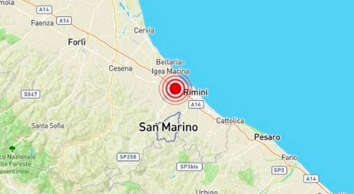 Scossa di terremoto a RImini