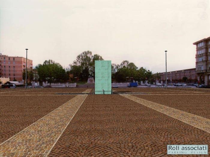 Piazza VIII Agosto a Bologna: il dettaglio dell'impermeabilizzazione della copertura carrabile