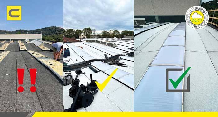 Impermeabilizzazione Cool Roof resistente alla grandine
