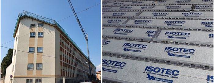 Istituto delle Suore Figlie di Sant’Eusebio di Vercelli, copertura isolata con il Sistema Isotec XL.