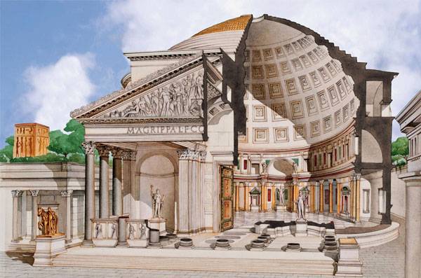 pantheon un opera in calcis structus